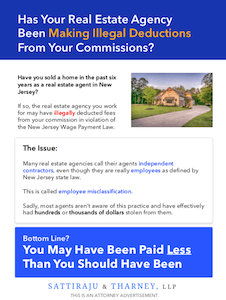 Misclassified real estate agent brochure